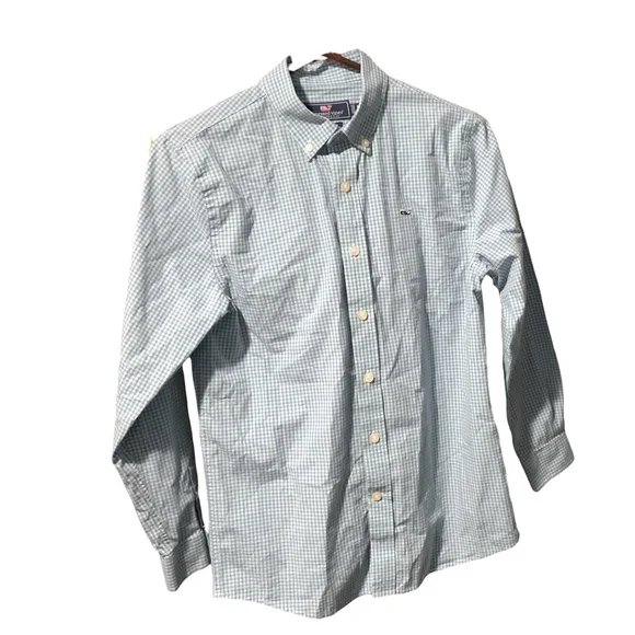 Vineyard Vines Whale Long Sleeve Shirt Boys Size Medium 12-14 - Picture 1 of 5